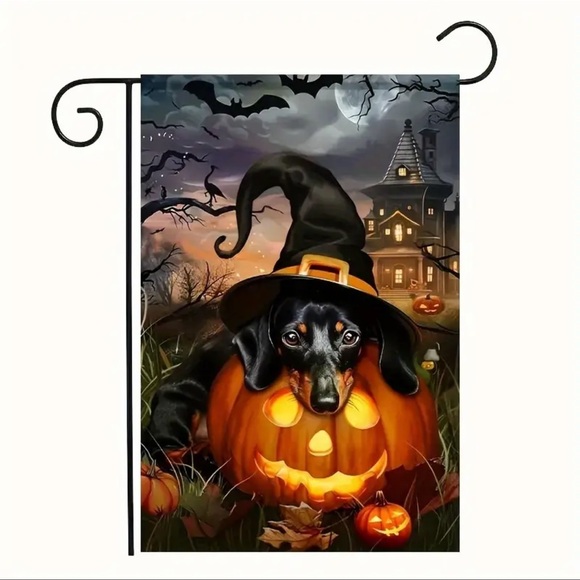 None Other - Garden Flag, 12x18 Inch, Double-Sided Waterproof Polyester, Halloween, N…